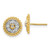Image of 10mm 14K Yellow Gold Lab Grown Diamond SI1/SI2, G H I, Circle Post Earrings
