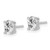 Image of 6.07mm 14K White Gold Lab Grown Diamond SI+, H+, 5.35x3.65mm Oval Stud Earrings