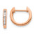 Image of 14K Rose Gold Polished Lab Grown Diamond SI1/SI2, G H I, Hinged Hoop Earrings Image of 14K Rose Gold Polished Lab Grown Diamond SI1/SI2, G H I, Hinged Hoop Earrings