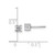Image of 14k White Gold 1/2 carat total weight Round VS/SI D E F Lab Grown Diamond 4 Prong Stud Post Earrings