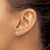 Image of 14k White Gold 1/2 carat total weight Round Certified VS/SI D E F Lab Grown Diamond Screw Back 4 Prong Stud Post Earrings