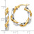 Image of 24mm 14K Two-tone Gold Hoop Earrings LE1670