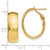Image of 23mm 14K Yellow Gold Polished Hoop Earrings 66F