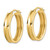 Image of 14K Yellow Gold Polished Oval Hoop Earrings LE2163