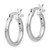 Image of 15mm Sterling Silver Polished Hinged Hoop Earrings VA05