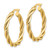 Image of 28mm 14K Yellow Gold Polished Twisted Hoop Earrings LE1839