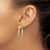 Image of 43mm 14K Two-tone Gold Polished Twisted Hoop Earrings LE2108