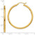 Image of 42mm 14K Yellow Gold Polished 2.5mm Lightweight Tube Hoop Earrings LE2227