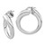 Image of Sterling Silver Polished Twisted Round Hoop Earrings