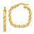 Image of 26mm 14K Yellow Gold Polished Square Twisted Hoop Earrings
