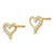 Image of 7mm 14K Yellow Gold Madi K CZ Heart Post Earrings SE2313