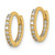 Image of 10.7mm 14K Yellow Gold Madi K CZ Hinged Hoop Earrings GK1078