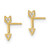 Image of 9.6mm 14K Yellow Gold Madi K CZ Arrow Post Earrings