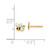 Image of 5.3mm 14K Yellow Gold Madi K Enamel Bumble Bee Post Earrings