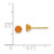 Image of 4mm 14K Yellow Gold Madi K Round Citrine 4mm Post Earrings