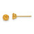 Image of 4mm 14K Yellow Gold Madi K Round Citrine 4mm Post Earrings
