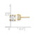 Image of 5mm 14K Yellow Gold Madi K 5mm Square CZ Basket Set Stud Earrings