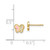 Image of 5.3mm 14K Yellow Gold Madi K CZ Pink Enamel Butterfly Post Earrings