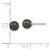 Image of Majestic Sterling Silver Rhodium-plated 6-7mm Black Simulated Pearl Stud Earrings