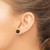 Image of 8-9mm Majestik Sterling Silver Rhodium-plated 8-9mm Black Simulated Pearl Stud Earrings
