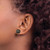Image of 10-11mm Majestik Sterling Silver Rhodium-plated 10-11mm Black Simulated Pearl Stud Earrings