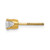 Image of 6mm 14K Yellow Gold Single Stud Diamond Earrings XA9AA-S