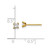 Image of 2.75mm 14K Yellow Gold AAA Quality Complete Princess-cut Diamond Earrings XAP1AAA
