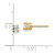 Image of 5mm 14K Yellow Gold 4.5mm CZ stud earrings