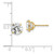 Image of 6mm 14K Yellow Gold 7mm Round CZ Post Earrings