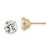 Image of 6mm 14K Yellow Gold 7mm Round CZ Post Earrings