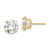 Image of 11mm 14K Yellow Gold 10mm Round CZ Post Earrings