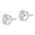 Image of 8mm Sterling Silver 8mm Round Snap Set CZ Stud Earrings