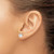 Image of 8mm Sterling Silver 8mm Round Snap Set CZ Stud Earrings