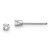Image of 2.4mm 14k White Gold .10ct I2 K-L Diamond Stud Push-on Post Earrings