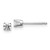 Image of 3mm 14k White Gold .20ct I2 K-L Diamond Stud Push-on Post Earrings