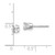 Image of 4.5mm 14k White Gold .75ct I2 K-L Diamond Stud Push-on Post Earrings