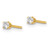 Image of 2.4mm 14k Yellow Gold .10ct. I2 K-L Diamond Stud Push-on Post Earrings Image of 2.4mm 14k Yellow Gold .10ct. I2 K-L Diamond Stud Push-on Post Earrings