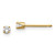 Image of 2.4mm 14k Yellow Gold .10ct. I2 K-L Diamond Stud Push-on Post Earrings Image of 2.4mm 14k Yellow Gold .10ct. I2 K-L Diamond Stud Push-on Post Earrings