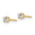Image of 2.7mm 14k Yellow Gold .15ct. I2 K-L Diamond Stud Push-on Post Earrings