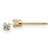 Image of 2.7mm 14k Yellow Gold .15ct. I2 K-L Diamond Stud Push-on Post Earrings