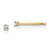 Image of 1.7mm 14k Yellow Gold .05ct. I1 J-K Diamond Stud Push-on Post Earrings