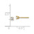 Image of 3mm 14k Yellow Gold .20ct. I1 J-K Diamond Stud Push-on Post Earrings