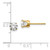 Image of 5mm 14k Yellow Gold 1.00ct. I2 K-L Diamond Stud Push-on Post Earrings