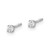 Image of 2.4mm 14k White Gold .10ct SI3 G-I Diamond Stud Thread on/off Post Earrings