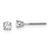 Image of 3.4mm 14k White Gold .30ct SI3 G-I Diamond Stud Thread on/off Post Earrings