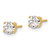 Image of 4.4mm 14k Yellow Gold .70ct. SI3 G-I Diamond Stud Thread on/off Post Earrings