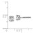 Image of 5mm 14k White Gold 1.00ct VS2/SI1 G-I Diamond Stud Thread on/off Post Earrings