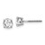 Image of 5mm 14k White Gold 1.00ct VS2/SI1 G-I Diamond Stud Thread on/off Post Earrings