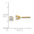 Image of 4.1mm 14k Yellow Gold .50ct. VS2/SI1 G-I Diamond Stud Thread on/off Post Earrings