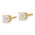 Image of 4.8mm 14k Yellow Gold .95ct. VS2/SI1 G-I Diamond Stud Thread on/off Post Earrings